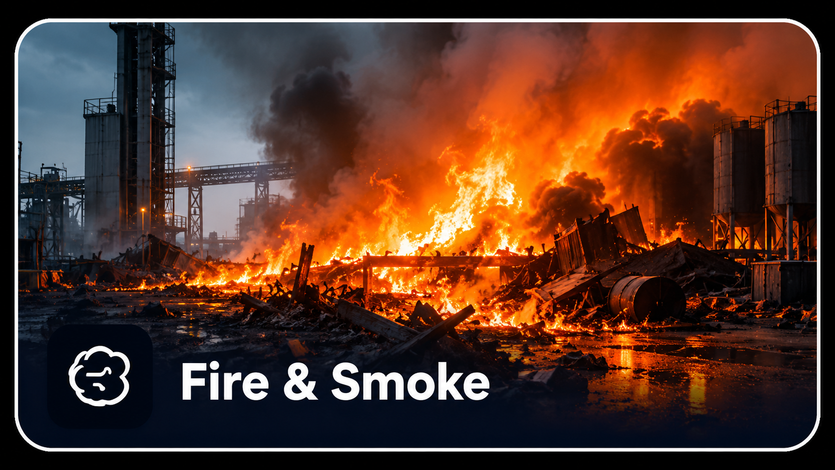 Fire and smoke